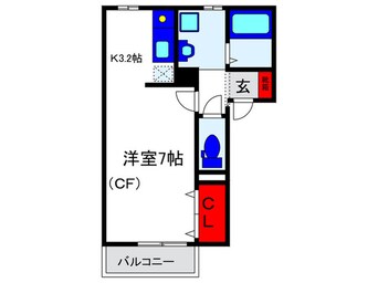 間取図 リヴェ－ル清泉