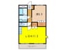 ビラ－ジュ新野辺 1LDKの間取り