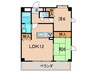 ヌーヴォパセオ 2LDKの間取り