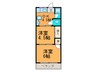 ソレイユ住道 2DKの間取り
