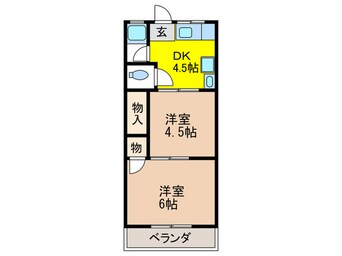 間取図 ソレイユ住道