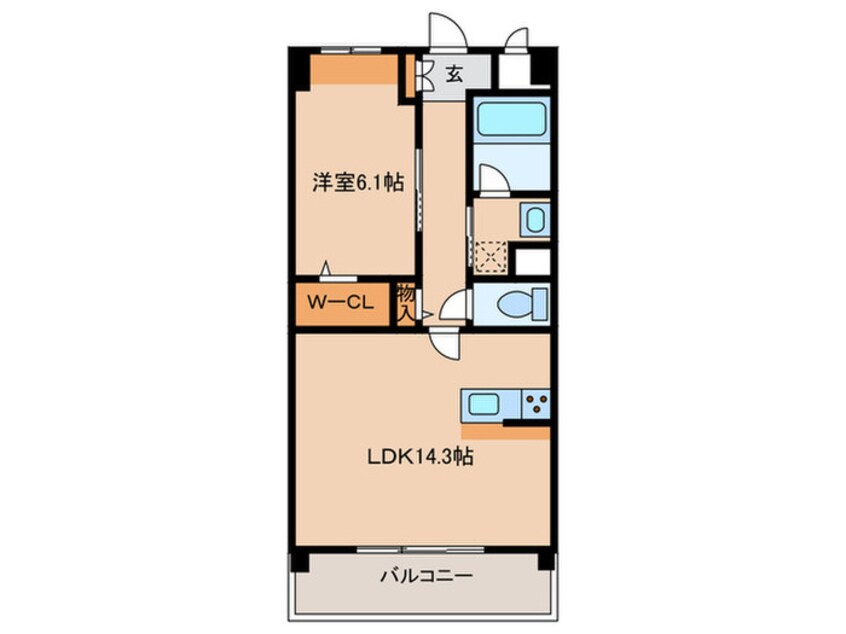 間取図 コンフォート上笠