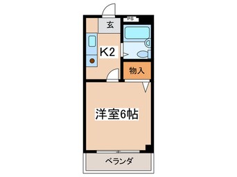 間取図 アパルト四天王寺Ⅱ