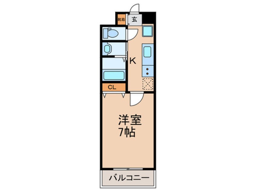 間取図 プルス塚本トゥレ