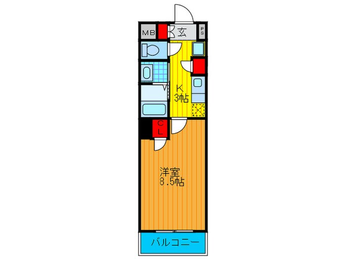 間取り図 プルス塚本トゥレ