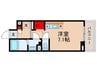 フォルテ　ウェスト 1Rの間取り