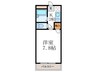 銀頂ハイツME 1Kの間取り