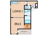 ﾌｼﾞﾊﾟﾚｽ西宮春風公園Ⅱ番館 1LDKの間取り