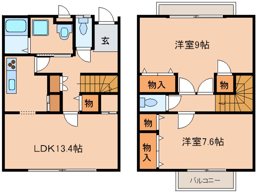 間取図 シャレ－高槻