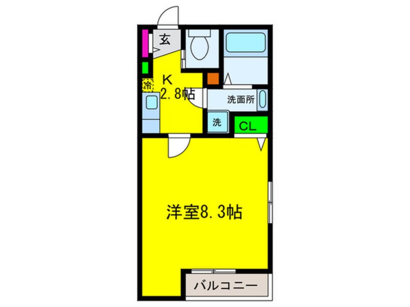 間取図 Ｋｉｙｏ　ｍａｉｓｏｎ綾園