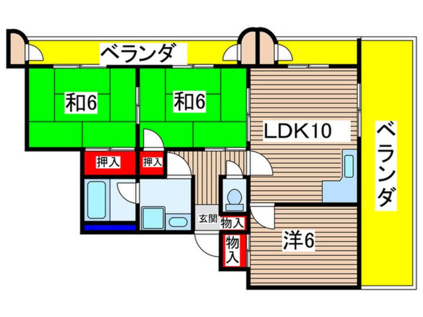 間取図 常盤マンション