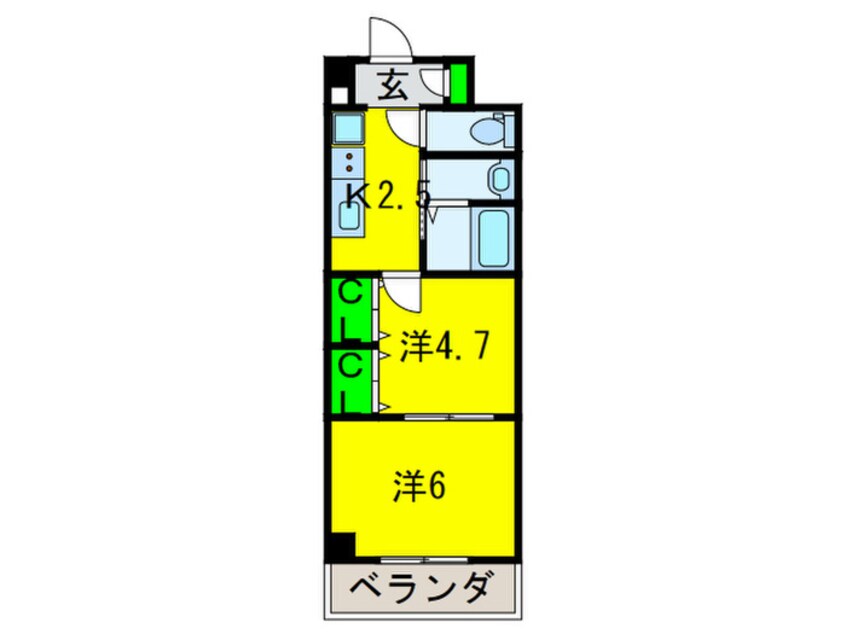 間取図 グランパシフィックパークビュー