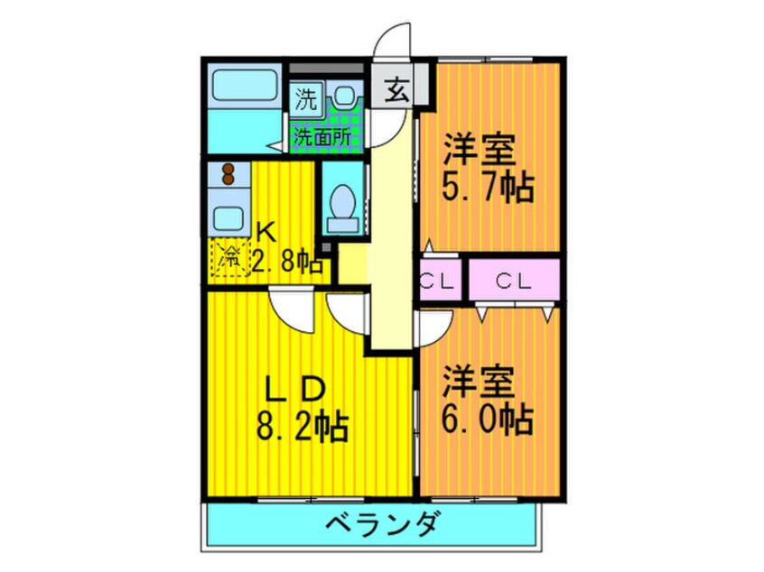 間取図 メゾン　ド　エトワールA棟