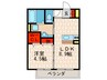シャノワール 1LDKの間取り