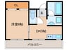 林マンション 1DKの間取り