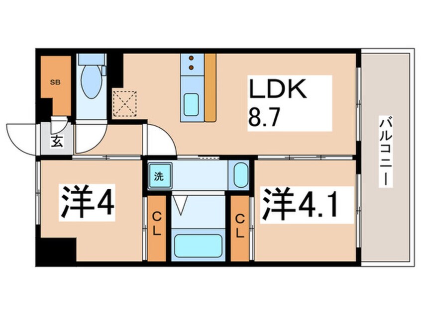 間取図 パラゴン勝山通り
