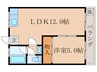 カサボニ－タ淀 1LDKの間取り