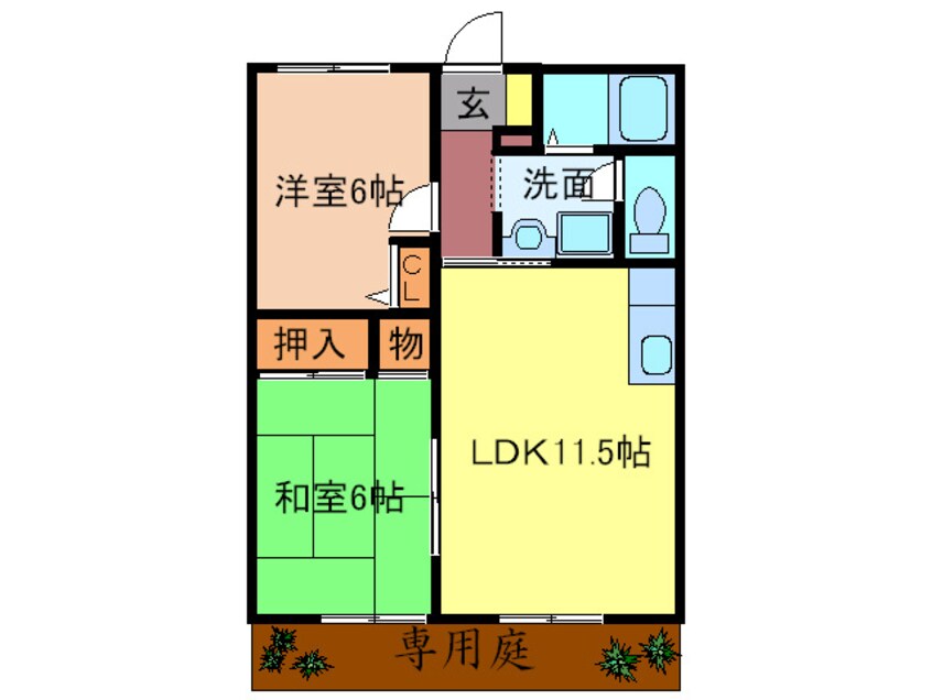 間取図 ガルテン・ハイム