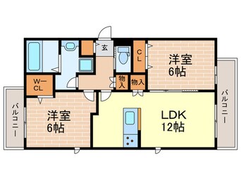 間取図 メゾンティーグル神垣