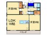 ROOMINESS　GARDEN 2LDKの間取り