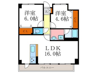 間取図 ルミエール・ウエスト