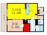 仮)ｼｬｰﾒｿﾞﾝﾌｫﾚﾅｱﾙﾌｧ 1LDKの間取り