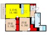 仮)ｼｬｰﾒｿﾞﾝﾌｫﾚﾅｱﾙﾌｧ 2LDKの間取り
