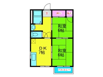 間取図 アビィロード枚岡