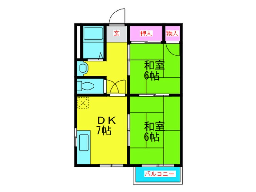 間取図 アビィロード枚岡