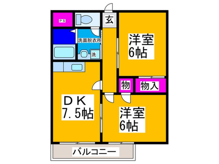 間取り図 ハピネスホリノ