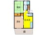 サウンズヒル仁川 Ⅱ 2DKの間取り