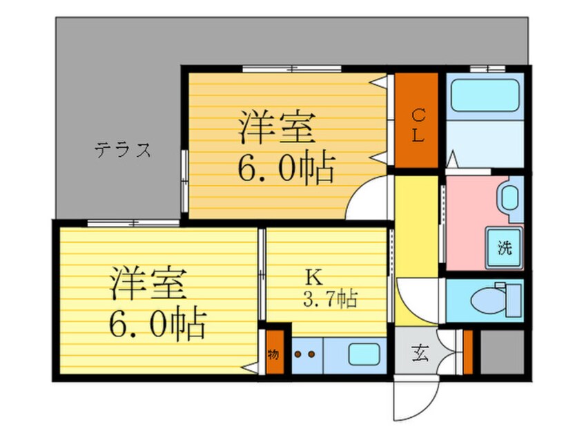 間取図 フォレスタ伏見