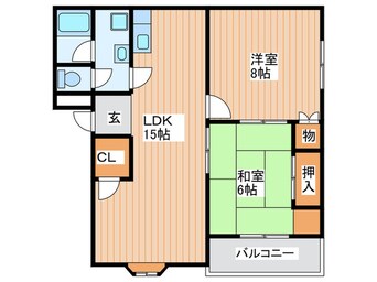 間取図 メゾンシャリオＢ