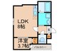 H-maison千船 1LDKの間取り