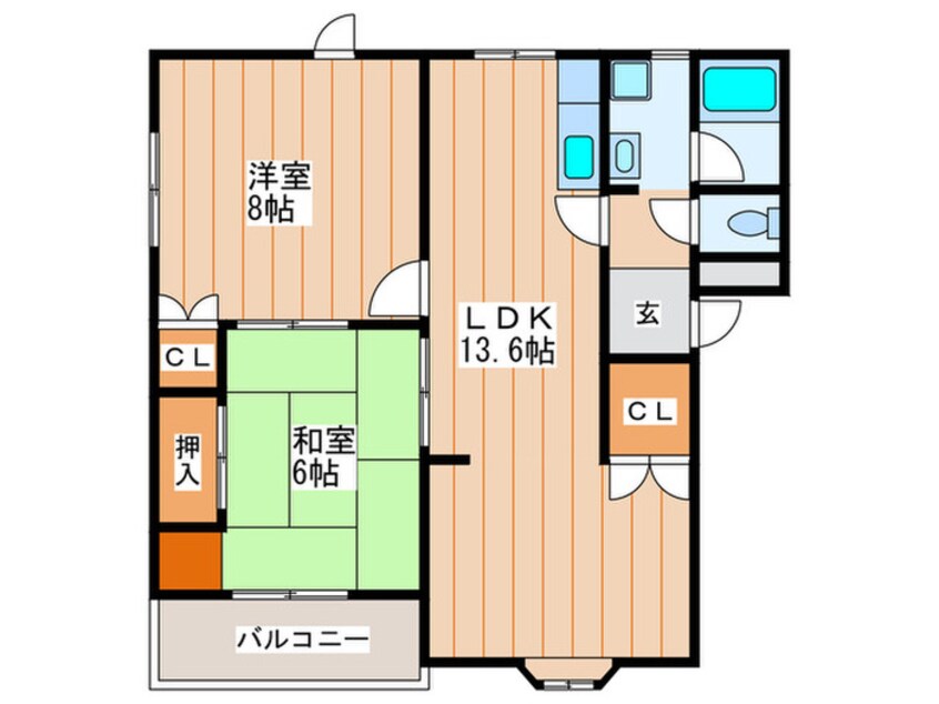 間取図 メゾンシャリオＣ