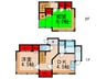 中桜塚貸家 2DKの間取り