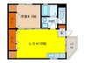 ＭＳビル 1LDKの間取り