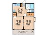 喜連ロイヤル１号館 2DKの間取り