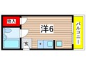 ハイツ蛍池Ａ棟の間取図