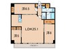 プレジオ西宮北口 3LDKの間取り