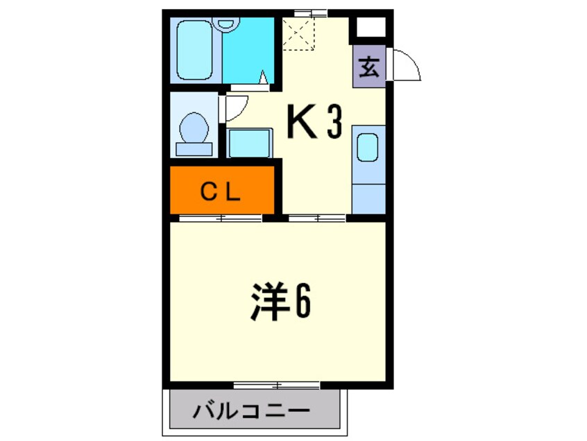 間取図 ヴィラ・アガパンサスＡ．Ｂ．Ｃ