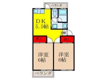 間取図 オレンジハイツ