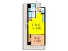 サンプラザ茨木 1LDKの間取り