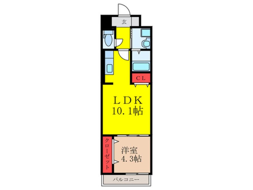 間取図 サンプラザ茨木