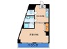 福山マンション 1DKの間取り