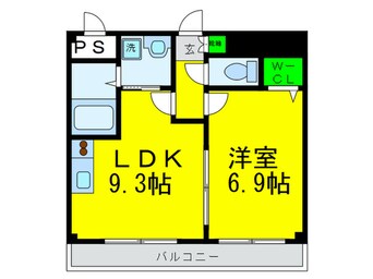 間取図 ｱﾝﾌﾟﾙ-ﾙﾌｪ-ﾙﾙﾐｴ-ﾙ富木