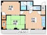 レスターテ２ 2DKの間取り