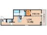 DROOM杉浦 1LDKの間取り
