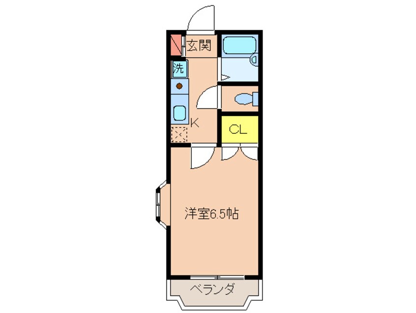 間取図 クラ－ジュＳＢ