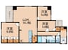 Linden夷町 3LDKの間取り